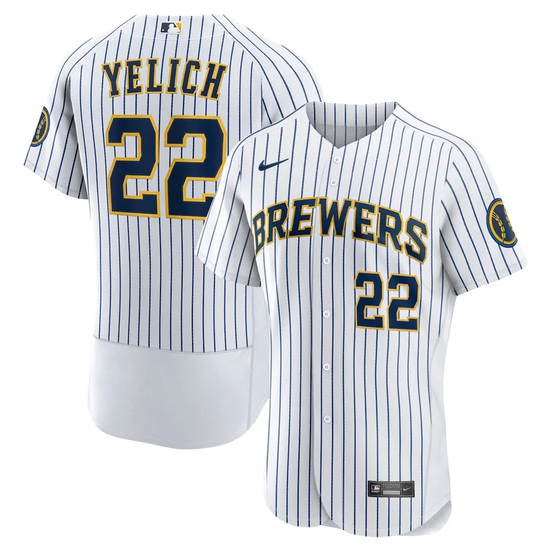 Milwaukee Brewers Joey Ortiz Cream Home Jersey - Image 4
