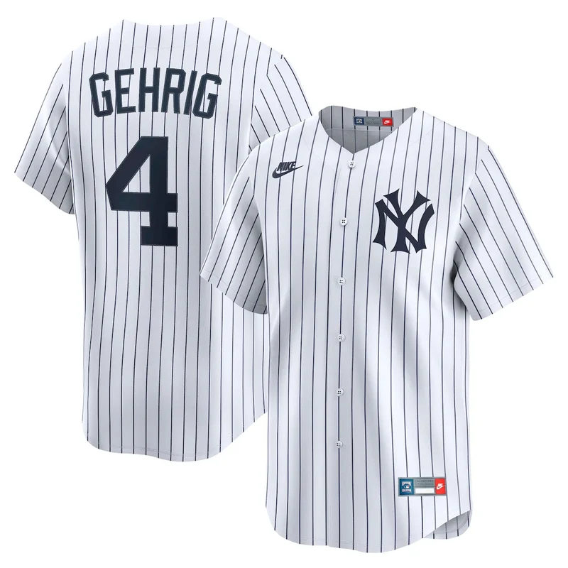 New York Yankees White Home Limited Pick-A-Player Retired Roster Jersey - Image 4