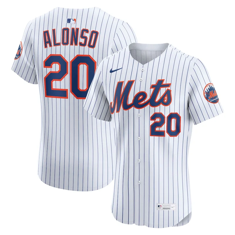 New York Mets White #1 Mom Home Jersey - Image 3