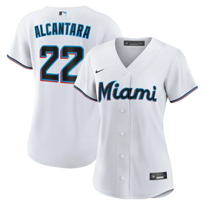 Miami Marlins White Home Elite Jersey - Image 2