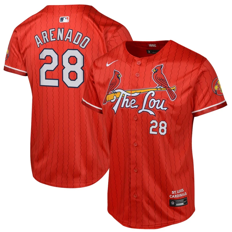 St Louis Cardinals Nolan Arenado Red 2024 City Connect Limited Player Jersey
