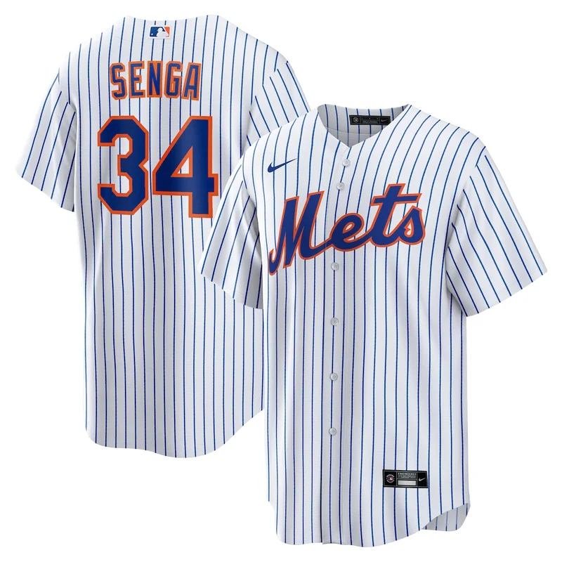 New York Mets White #1 Mom Home Jersey - Image 5