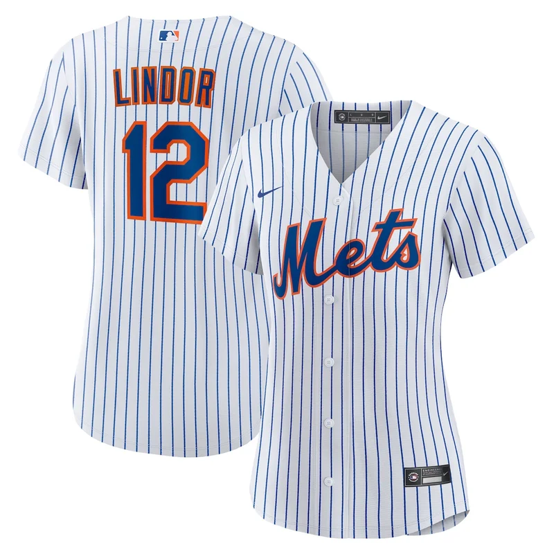 New York Mets White #1 Mom Home Jersey - Image 4