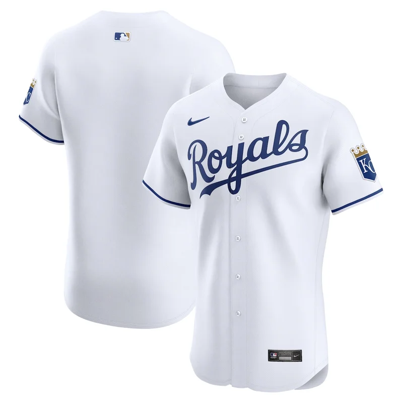 Kansas City Royals White Home Elite Jersey