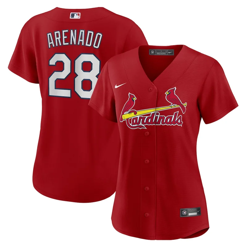 St Louis Cardinals Nolan Arenado Red 2024 City Connect Limited Player Jersey - Image 5