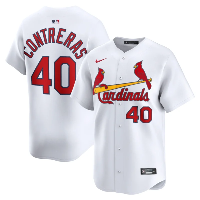 St Louis Cardinals Willson Contreras White Home Limited Player Jersey