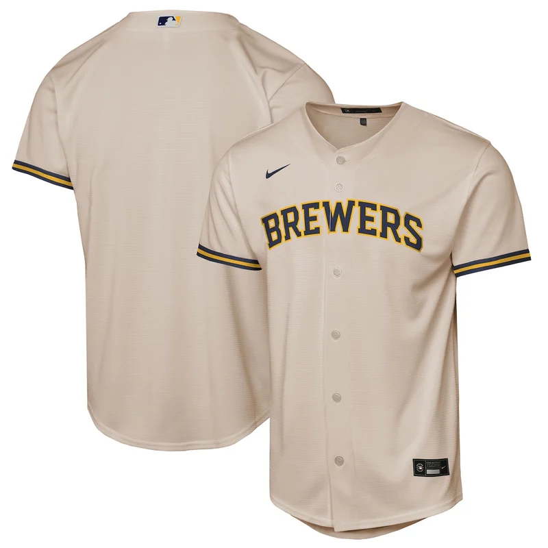 Milwaukee Brewers Sal Frelick Cream Home Limited Player Jersey - Image 3