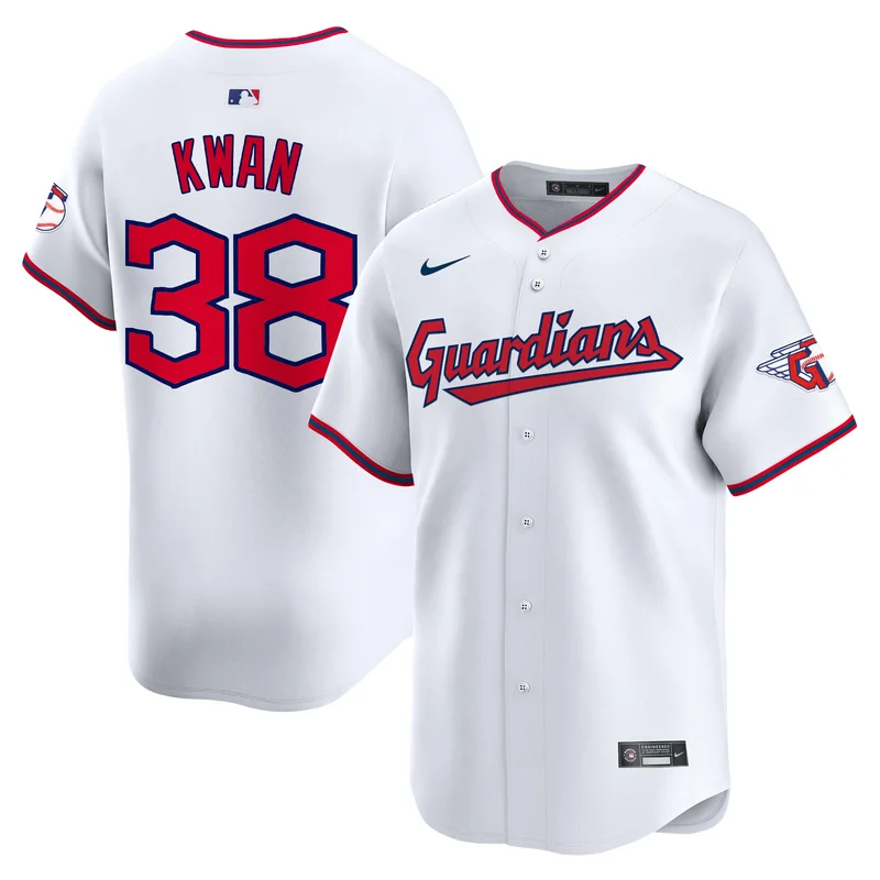 Cleveland Guardians #38 Kwan White Jersey 2025 Vapor Premier Limited All Stitched