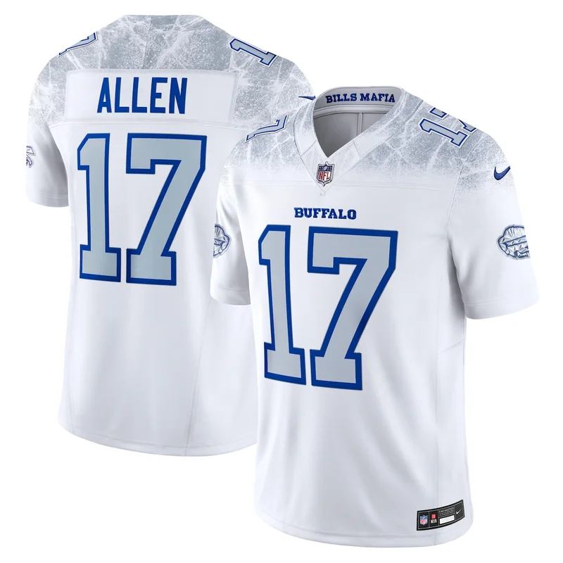 Buffalo Bills Josh Allen White 2025 Rivalries Collection Game Jersey - Image 4