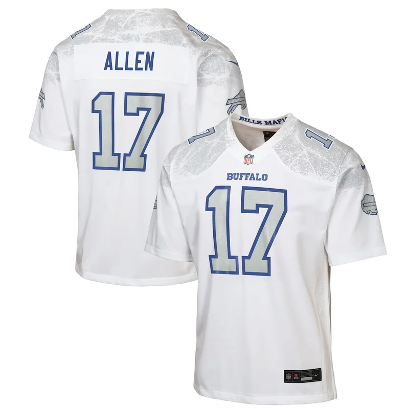 Buffalo Bills Josh Allen White 2025 Rivalries Collection Game Jersey - Image 2