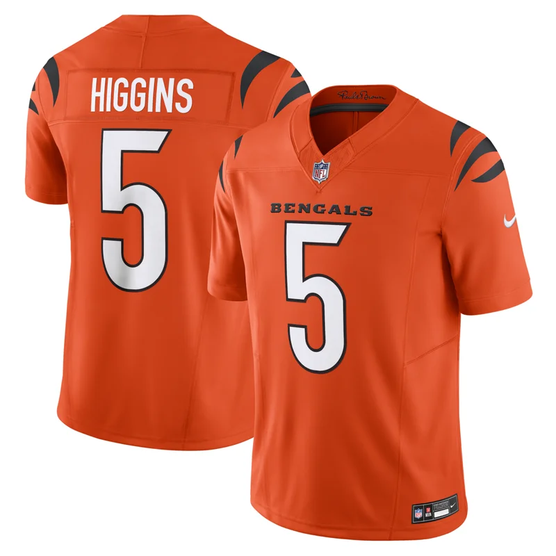 Cincinnati Bengals Tee Higgins Orange Alternate Game Jersey - Image 3