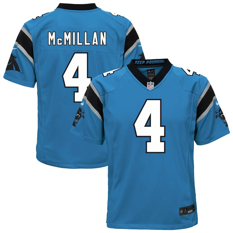 Carolina Panthers Tetairoa McMillan Black 2025 NFL Draft First Round Pick Game Jersey - Image 5