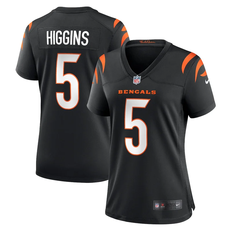 Cincinnati Bengals Ted Karras Black Game Player Jersey - Image 4