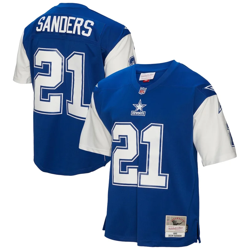 Dallas Cowboys Deion Sanders Blue 1995 Legacy Jersey