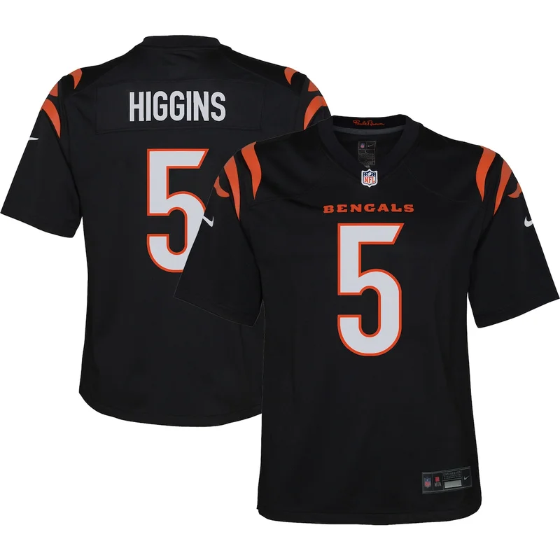 Cincinnati Bengals Ted Karras Black Game Player Jersey - Image 2