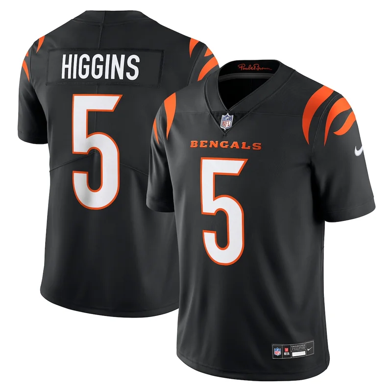 Cincinnati Bengals Ted Karras Black Game Player Jersey - Image 5