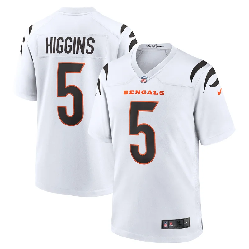 Cincinnati Bengals Tee Higgins Orange Alternate Game Jersey - Image 4