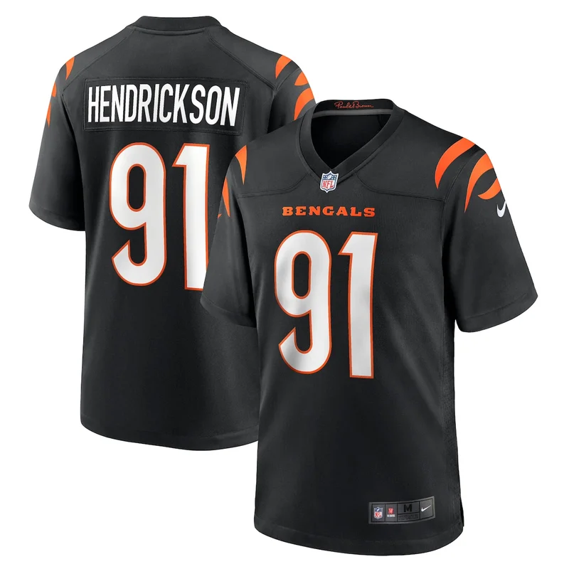 Cincinnati Bengals Trey Hendrickson Black Game Jersey