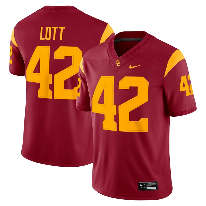 Ronnie Lott Cardinal USC Trojans Football Jersey Alumni Game 