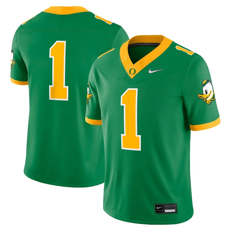White Oregon Ducks Football Jersey Alternate Game - Image 2