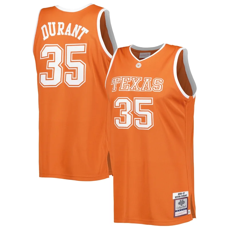#1 Texas Orange Texas Longhorns Road Jersey Basketball - Image 4