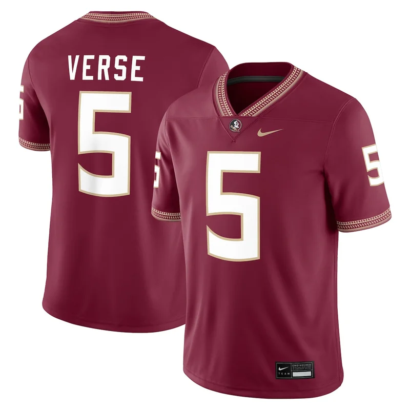 #1 Turquoise Florida State Seminoles Untouchable Game Football Jersey - Image 3