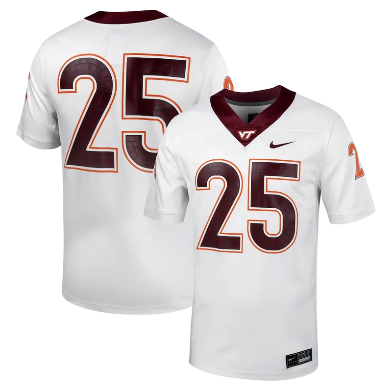 #25 Maroon Virginia Tech Hokies Untouchable Football Jersey - Image 2