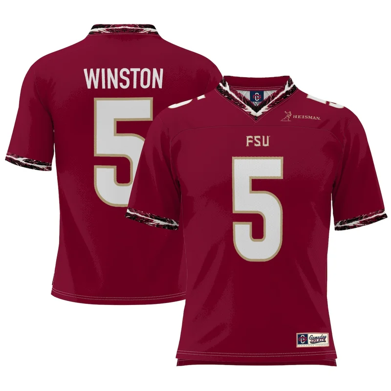 #1 Garnet Florida State Seminoles Icon Print Football Jersey GameDay Greats - Image 4