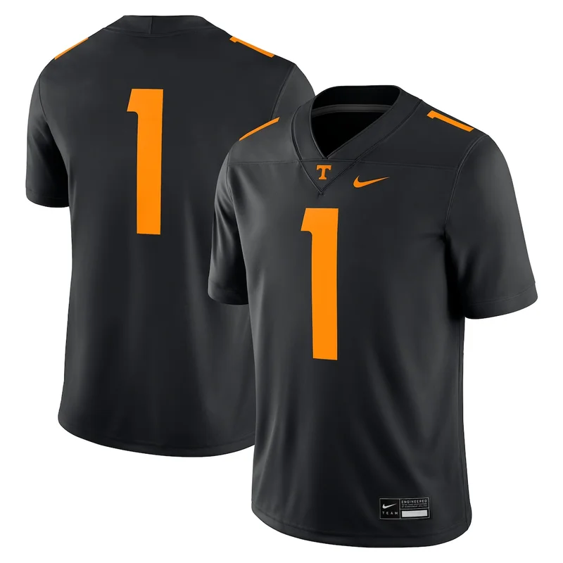 #25 Anthracite Tennessee Volunteers Game Football Jersey - Image 2