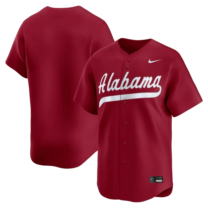 Crimson Alabama Crimson Tide College Limited Baseball Jersey 