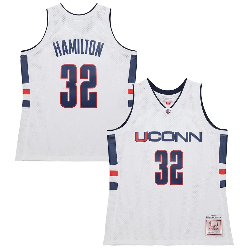 Richard Hamilton White UConn Huskies 1998/99 Jersey Basketball 
