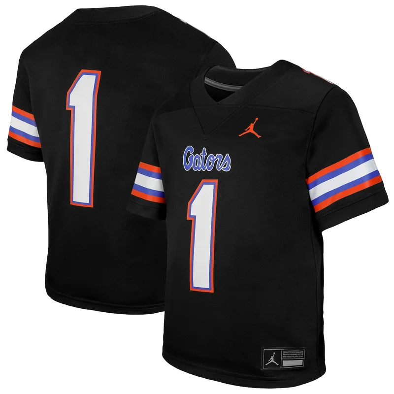Jordan Brand #1 Black Florida Gators Untouchable Game Football Jersey 
