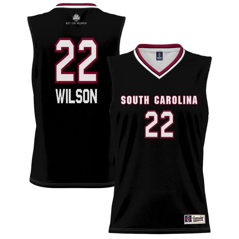 Unisex Aja Wilson Black South Carolina Gamecocks Lightweight Basketball Alumni Jersey GameDay Greats 
