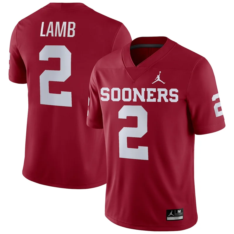 Jordan Brand #1 Natural Oklahoma Sooners Football Jersey Alternate Game - Image 3
