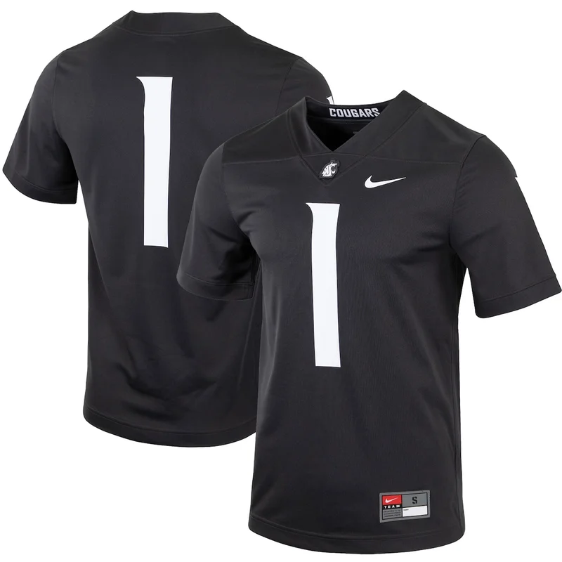 #1 Charcoal Washington State Cougars Untouchable Football Jersey 