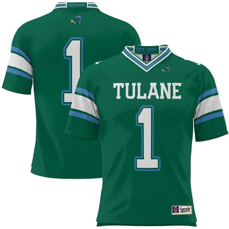 Infant #1 Green Tulane Green Wave Football Jersey GameDay Greats - Image 4