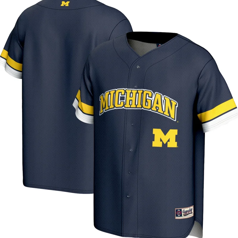 #1 White Michigan Wolverines Lightweight Baseball Jersey GameDay Greats - Image 2
