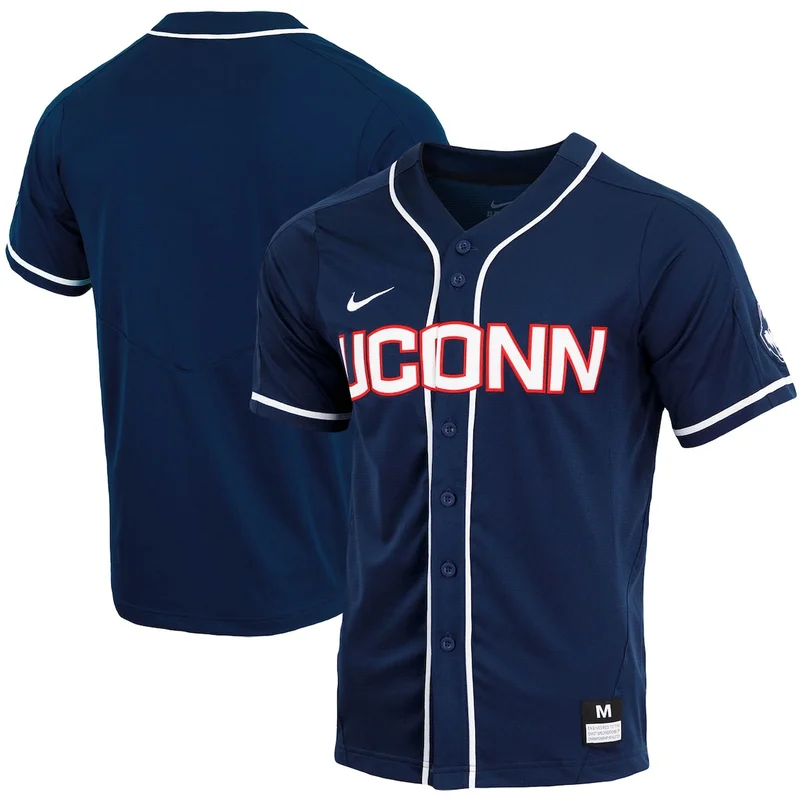 #1 Navy UConn Huskies Lightweight Baseball Jersey GameDay Greats - Image 2