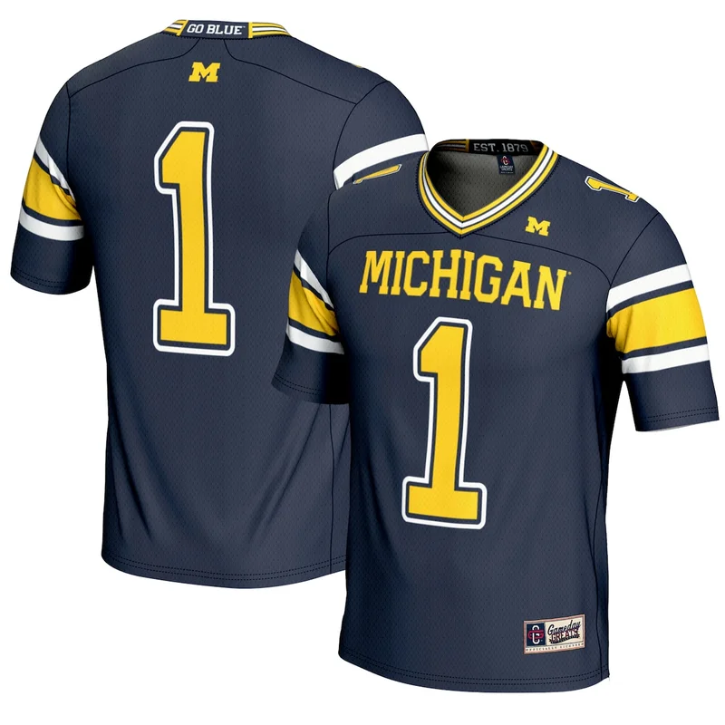 #1 White Michigan Wolverines Football Jersey GameDay Greats - Image 2
