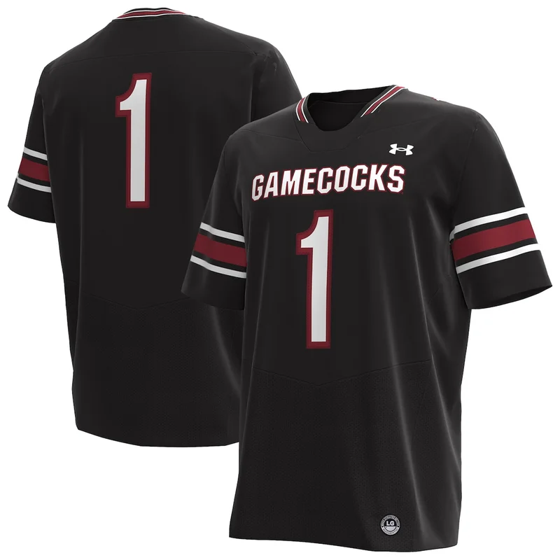Under Armour #1 Garnet South Carolina Gamecocks Football Jersey - Image 3