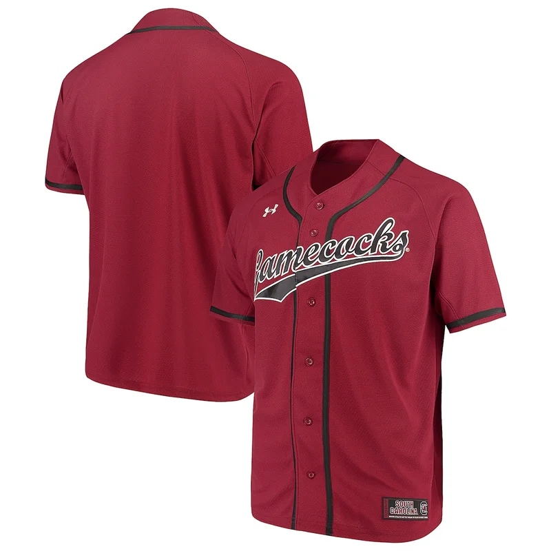 Under Armour White South Carolina Gamecocks Performance Baseball Jersey - Image 2