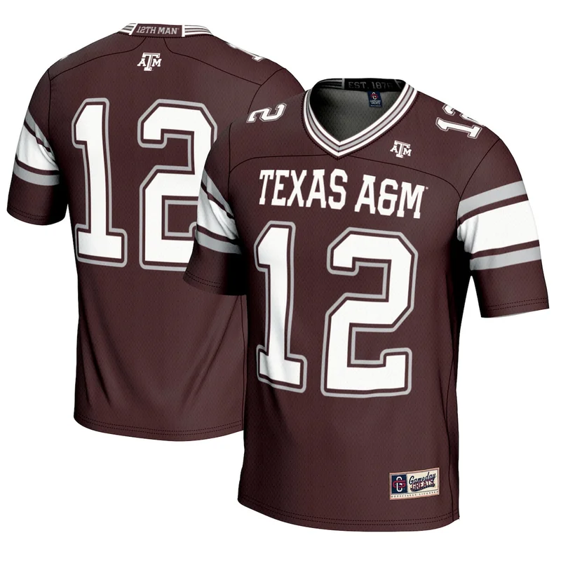 #12 Maroon Texas A&M Aggies Football Lightweight Jersey GameDay Greats 