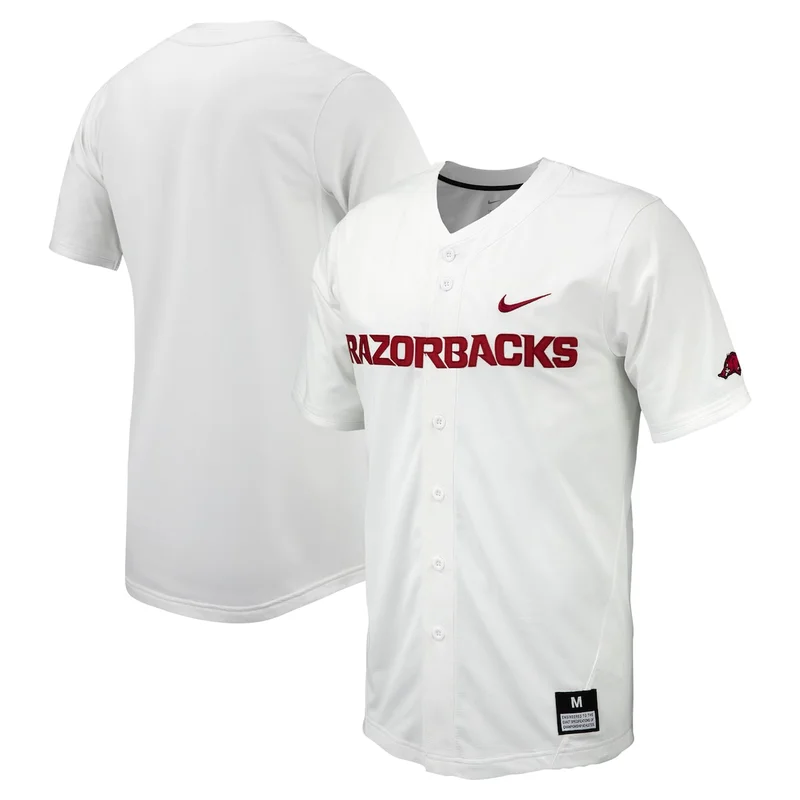 White Arkansas Razorbacks Limited Baseball Jersey - Image 4