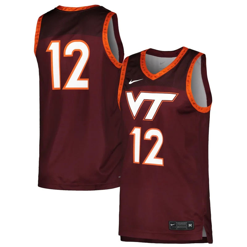 #1 Orange Virginia Cavaliers Throwback Basketball Jersey - Image 3