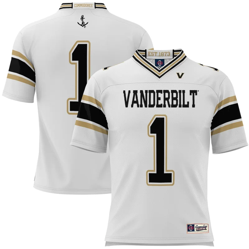 #1 Black Vanderbilt Commodores Football Jersey GameDay Greats - Image 3