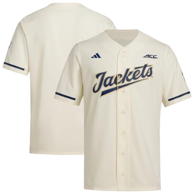 Red Georgia Bulldogs Full-Button Baseball Jersey - Image 4
