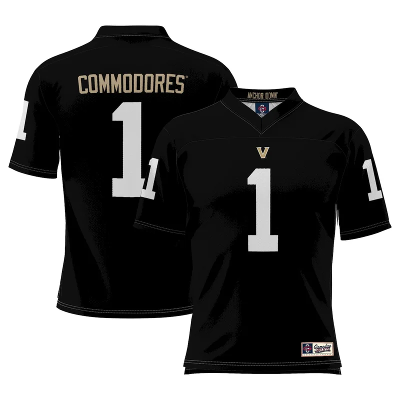 #1 Black Vanderbilt Commodores Football Jersey GameDay Greats - Image 4