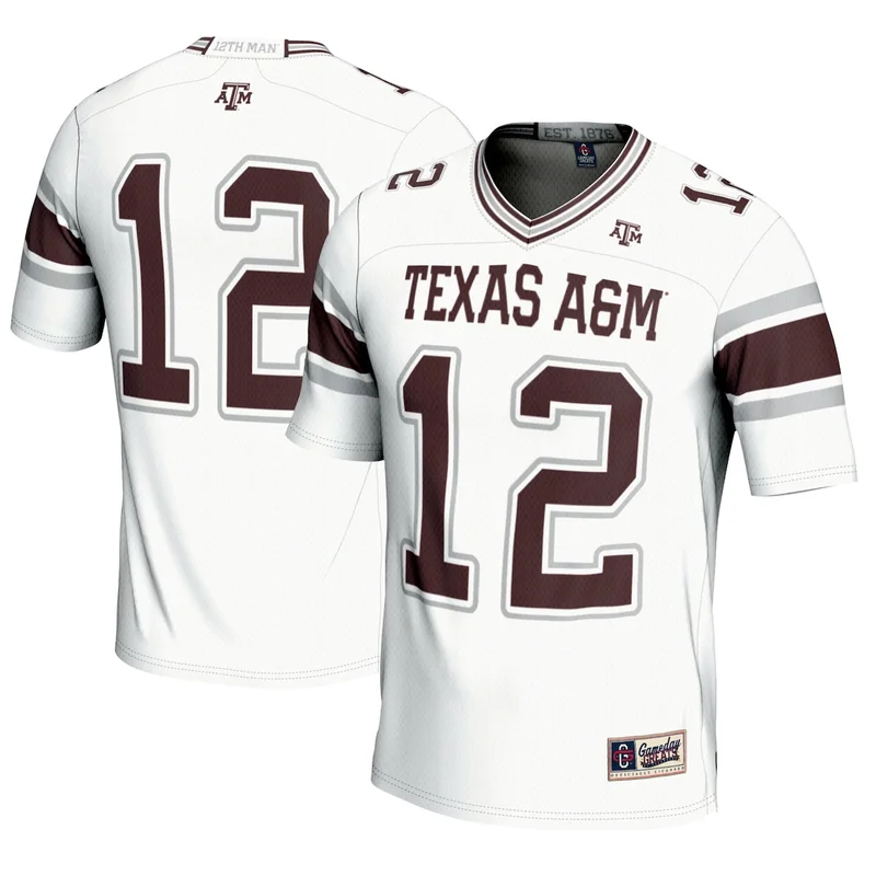 #12 Maroon Texas A&M Aggies Football Lightweight Jersey GameDay Greats - Image 2