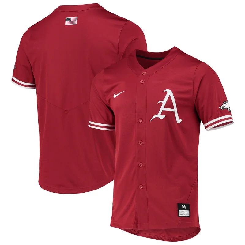 #1 White Arkansas Razorbacks Lightweight Baseball Jersey GameDay Greats - Image 4
