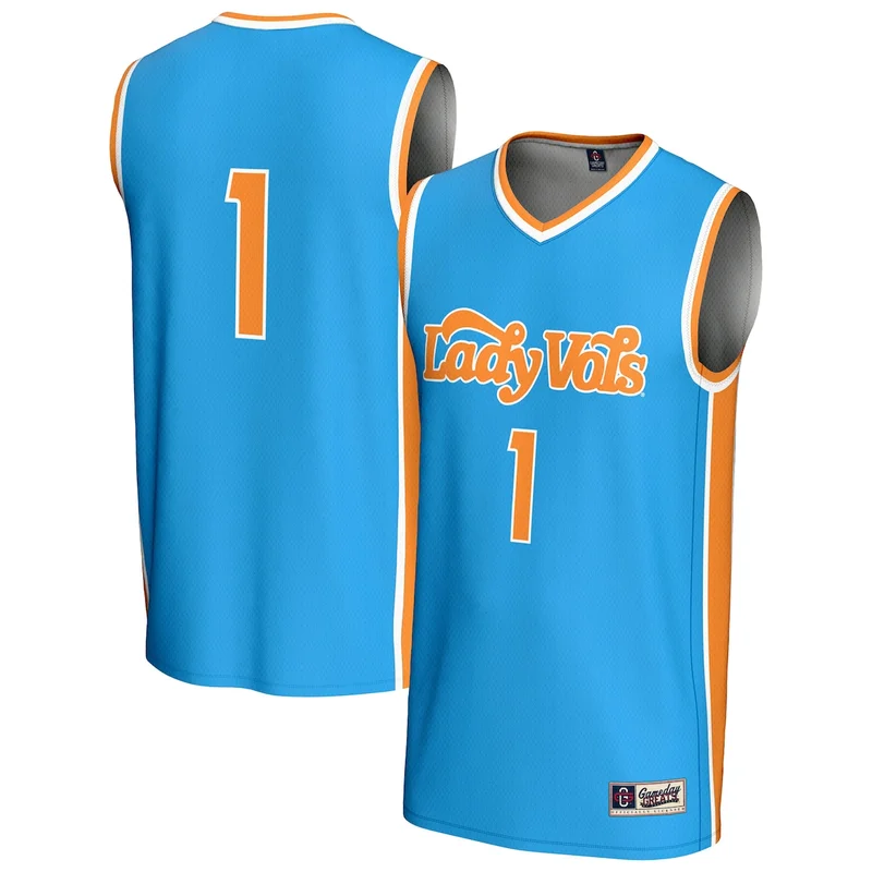 #1 Blue Tennessee Volunteers Lightweight Basketball Jersey GameDay Greats 